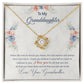 To My Granddaughter, This Old Woman Will Always Have Your Back - Love Knot Necklace