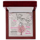 To My Mom, I Know Its Not Easy - Love Knot Necklace
